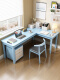 蓝色单桌+柜子