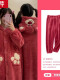 KD003草莓熊睡袍+睡裤