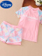 粉色泳衣(泳裤)+泳帽