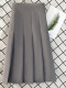 灰色（裙长.38CM西装面料