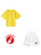 A186黄色短袖+B57白色短裤+彩虹