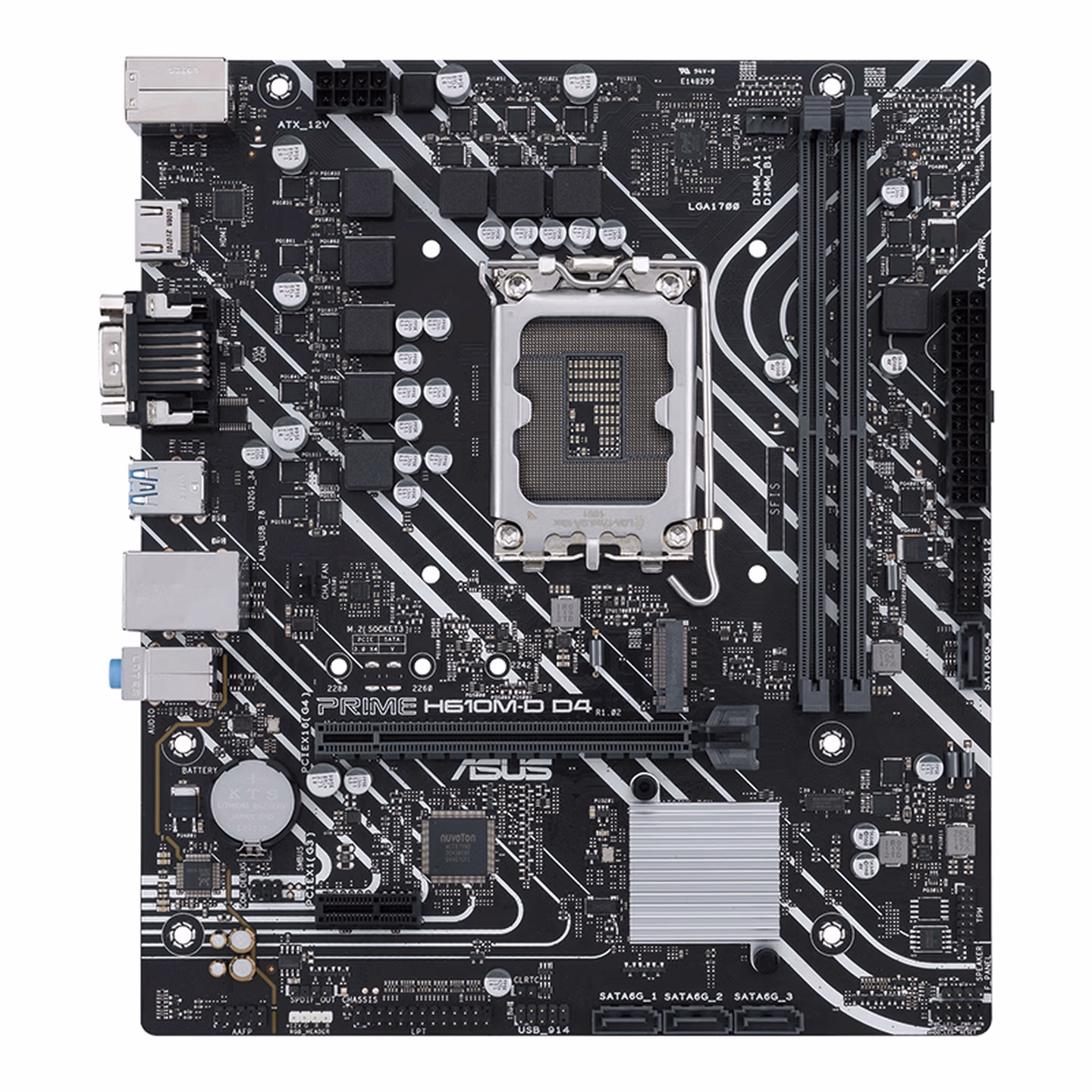 华硕（ASUS）PRIME H610M-D D4主板 CPU 12400F/12100F（Intel H610/LGA 1700）