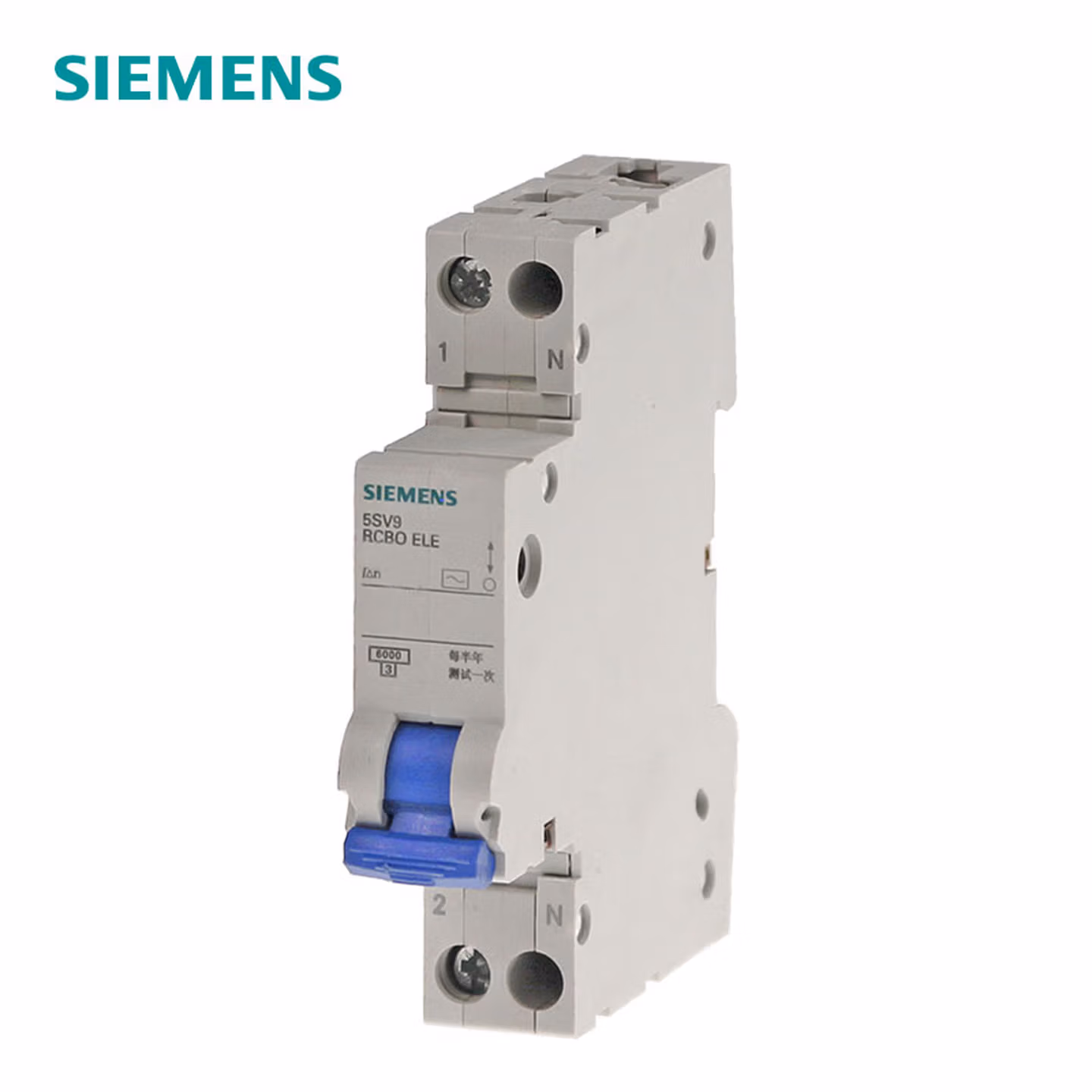 西门子 5SV9 LS/DI开关 6kA 1P+N 型号AC 30mA C特性 