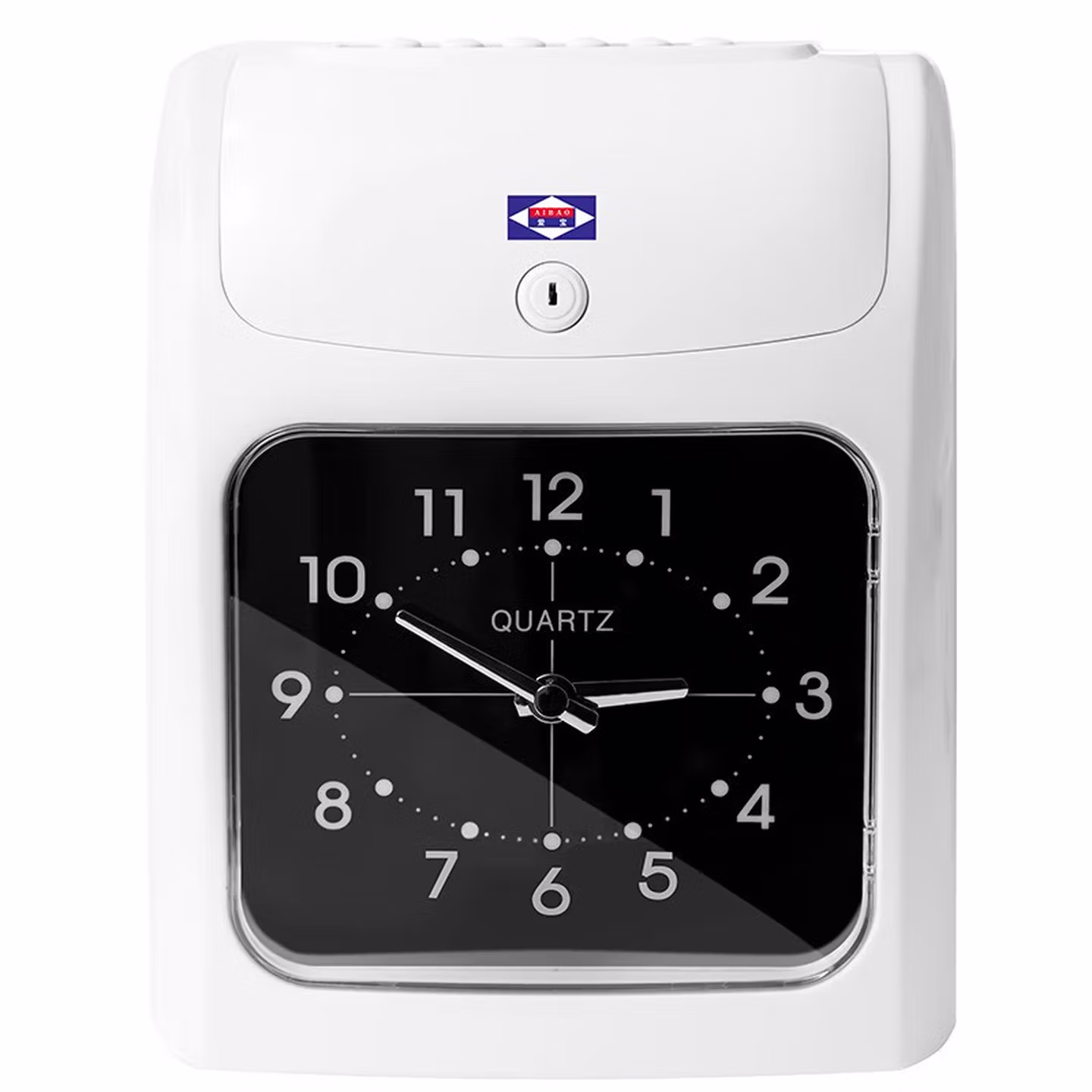 爱宝J-880快速打卡考勤机卡钟打卡机纸卡式打卡钟员工上下班工作出勤学生打卡器签