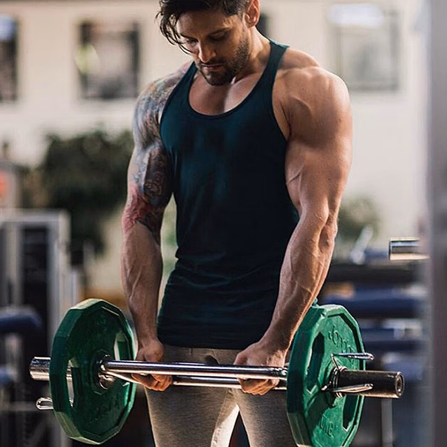 Muscle Fitness Brothers Summer Sleeveless Sports Vest, Men's Quick Dry Running Training Elastic Breathable Tights_viptrois.com