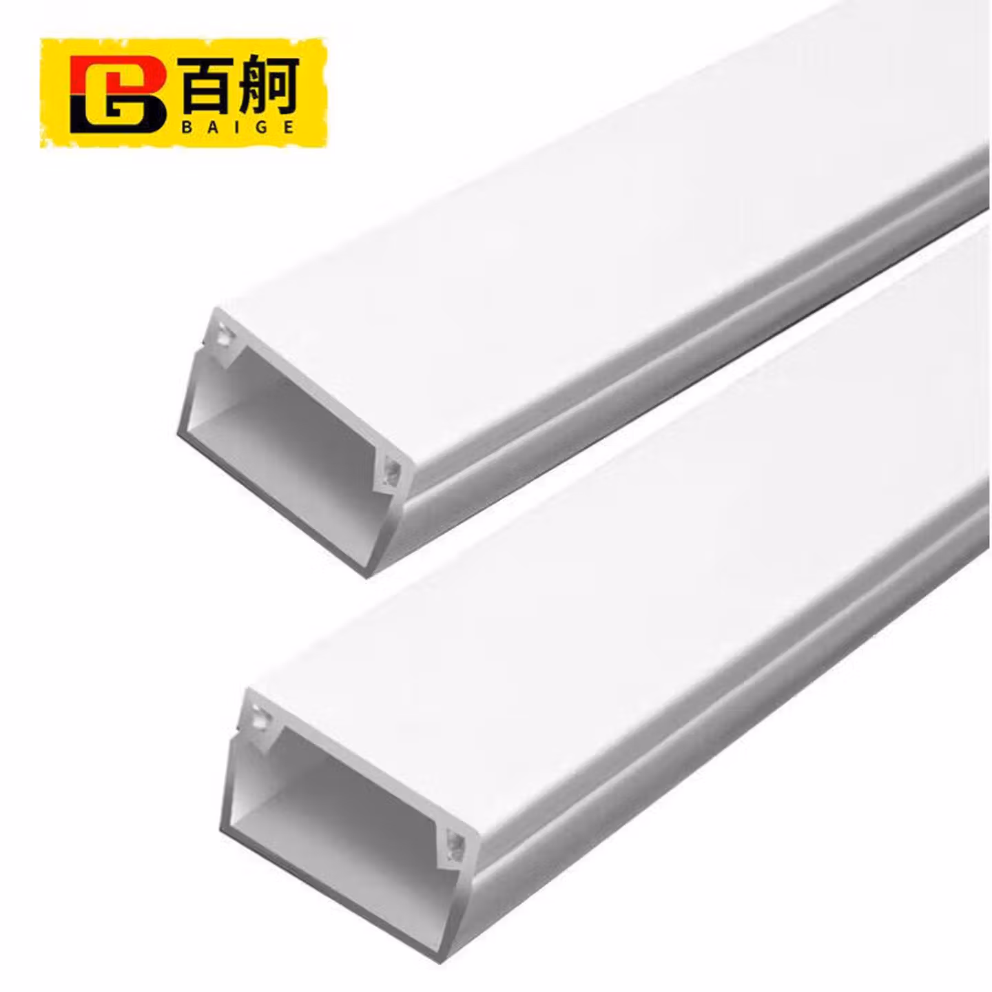 百舸 线槽PVC板 地线走线电线电缆过线槽 阻燃绝缘明装室内穿线槽 方槽