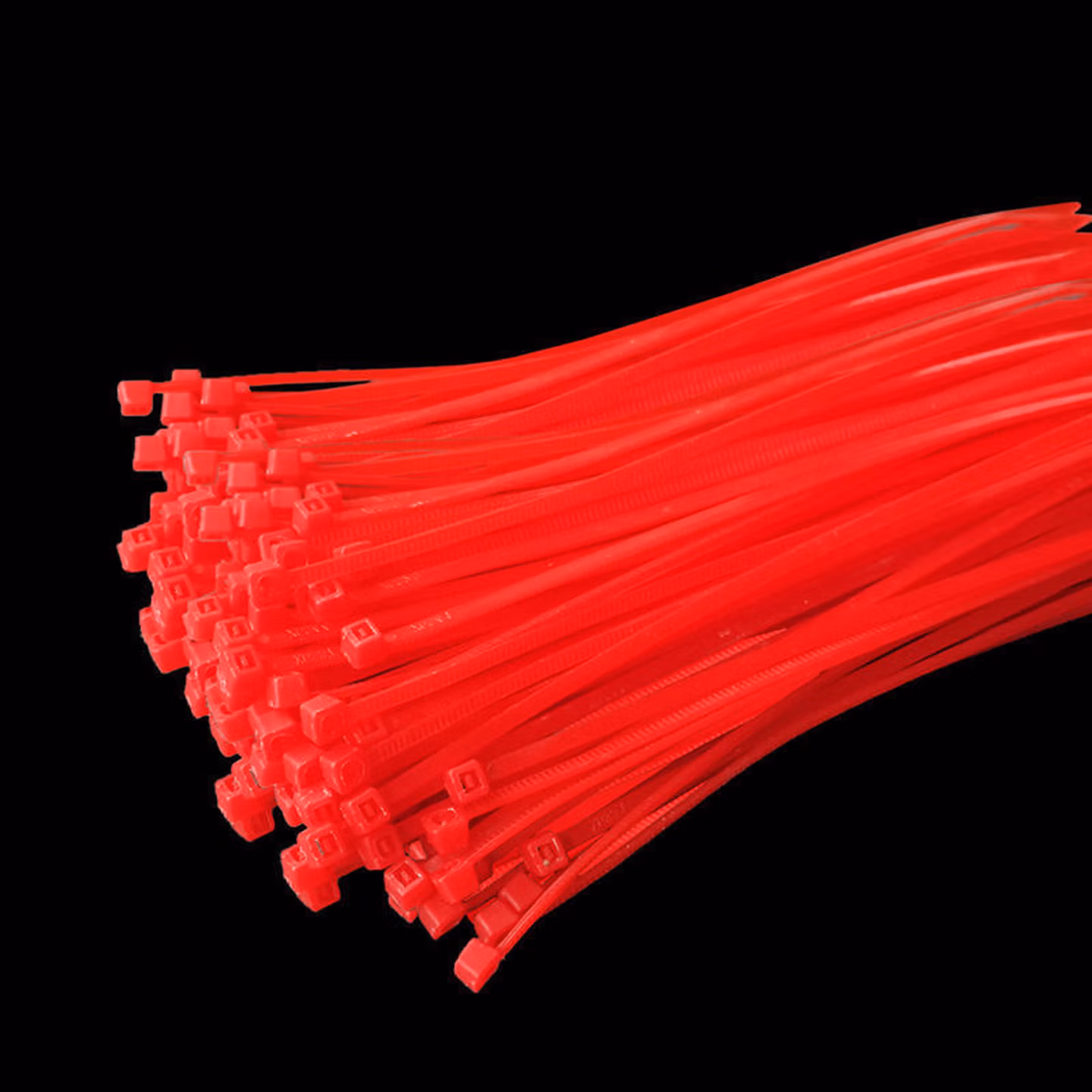 彩色扎带自锁式尼龙扎带大中小号塑料扣带固定捆扎带绑束线带 宽 红色 宽7.6毫米