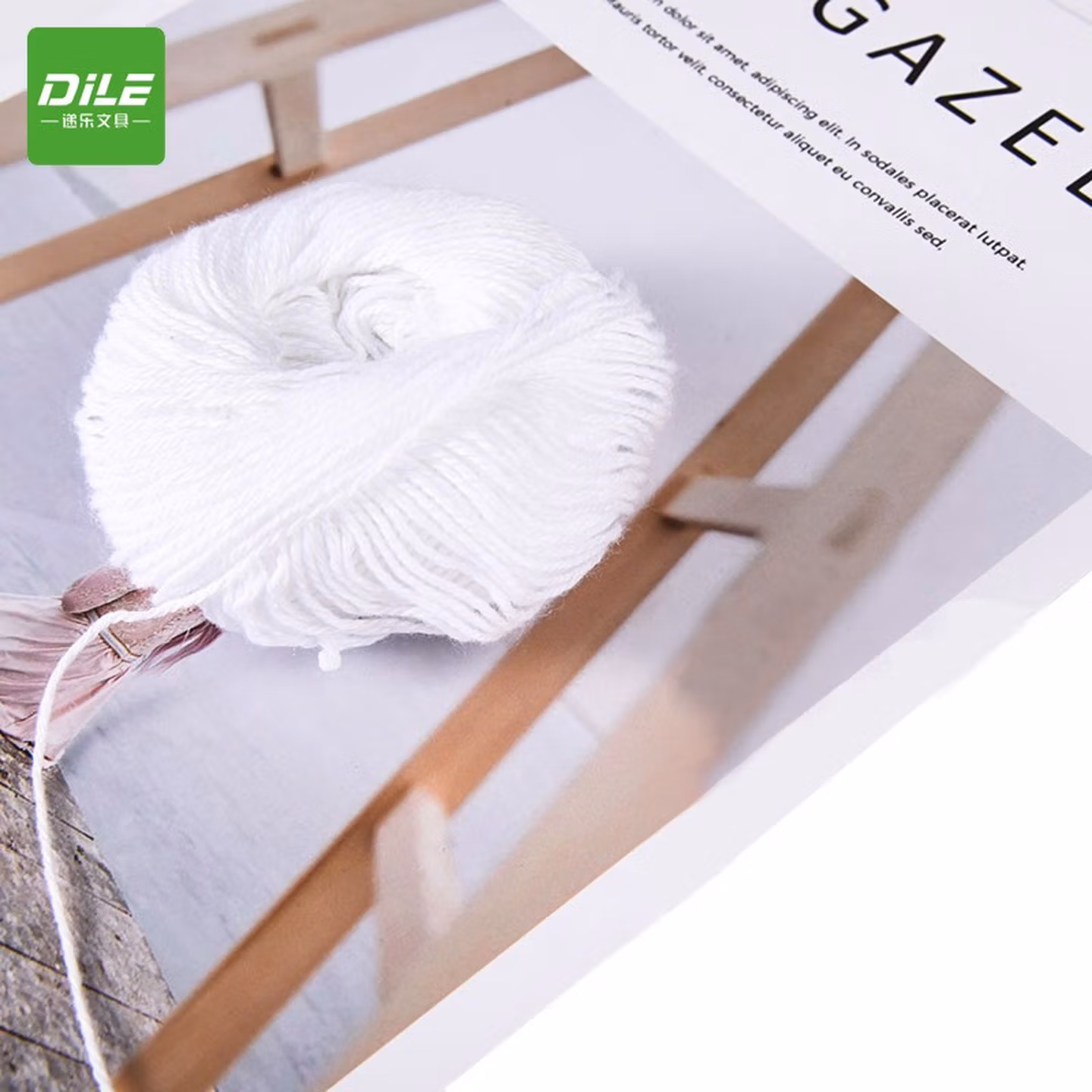 递乐 装订线凭证纸线团 会计装订线白线装订绳财务用品针线 粗线16团/包 531