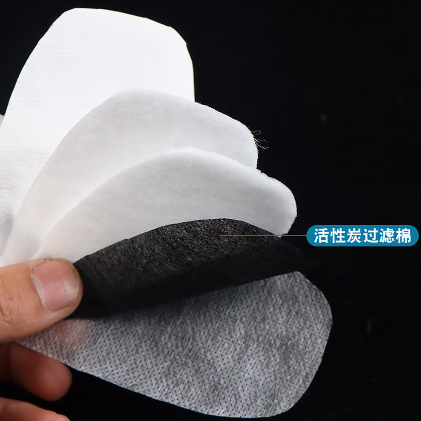 乐优佰易 3701CN活性炭布6层防尘面罩KN95过滤棉 20片 防粉尘/油性颗