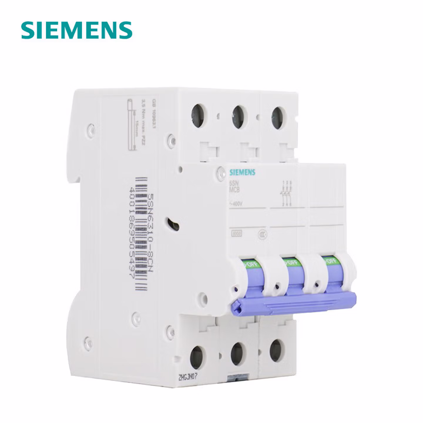 西门子 5SN6350-7CN C型 50A 3P 6KA  总闸开关 断路器 