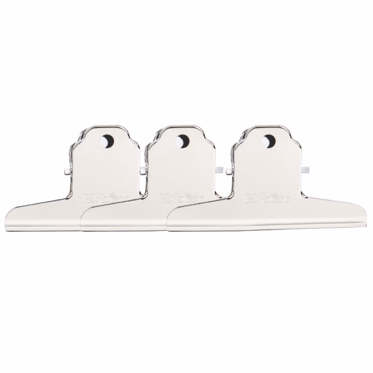 晨光（M&G）文具102mm山形票据票夹财务票据夹金属票据夹子不锈钢画板