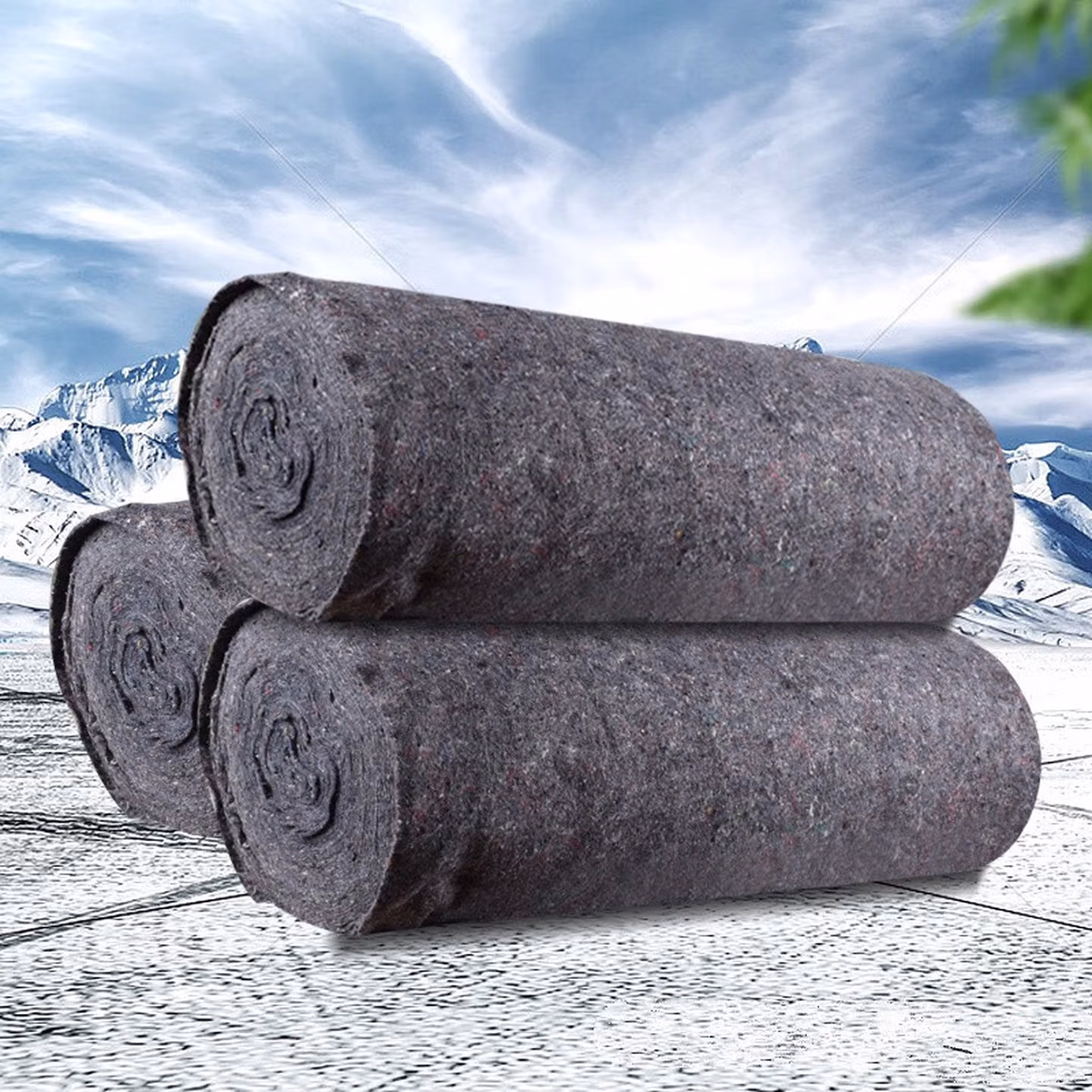 宝然土工布工程布无纺布大棚保温毛毡家具包装毯黑心棉公路养护 150克左右0.5米