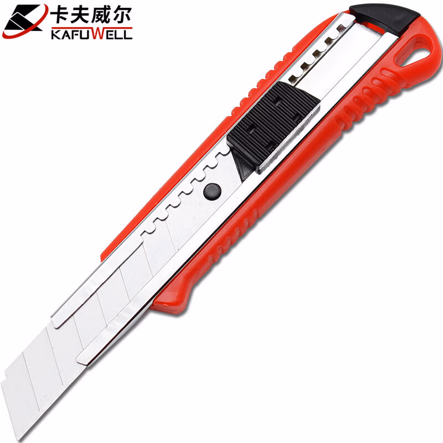 卡夫威尔 6英寸塑料美工刀裁纸刀壁纸刀办公家用拆快递削笔刀18mm KU0008