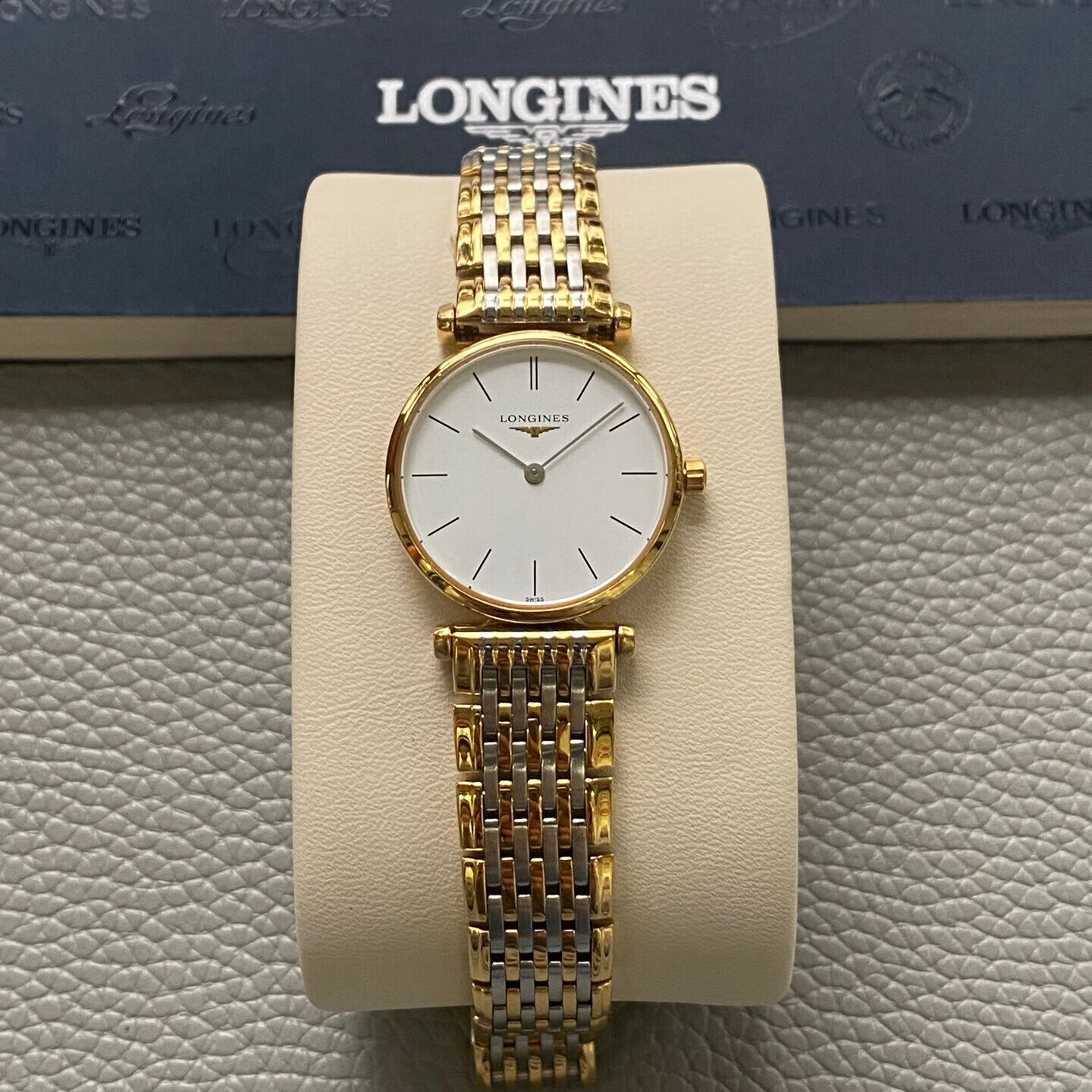 【二手99新】浪琴(Longines)嘉岚优雅系列女表休闲商务石英腕表时尚进口瑞表 L4.209.2.12.7间金条刻-24MM