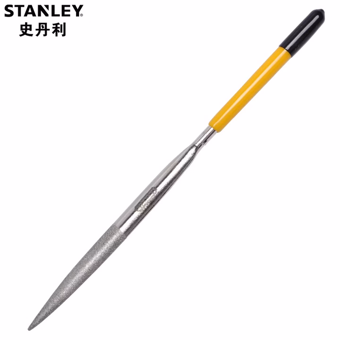 史丹利（STANLEY）金刚石尖头半圆锉3x140mm金属小钢锉刀合金挫22-3