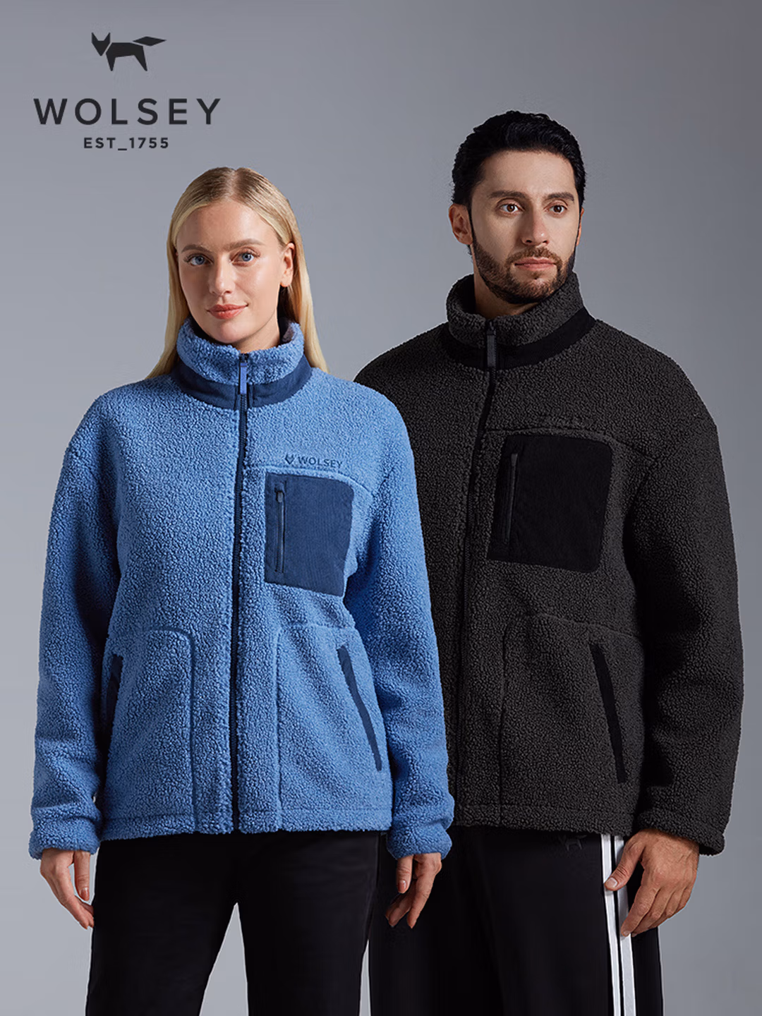 英国 Wolsey 雪橇 男女同款加厚仿羊羔绒外套 WB380707 双重优惠折后￥142.22 三色可选