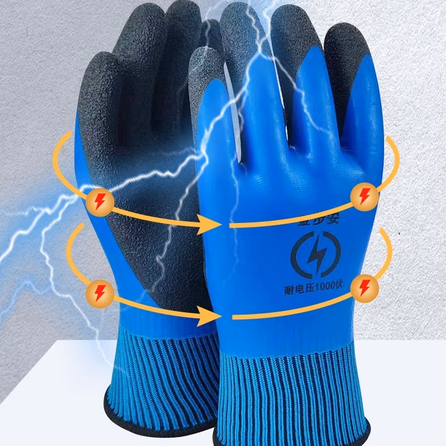 线手套 劳保耐磨工作手套 防滑 棉 加厚 白棉 纱棉线工地手套男女 金步安100