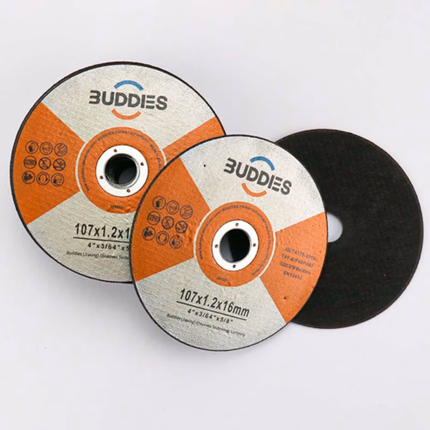 安达通 砂轮片 角磨机切割抛光打磨树脂金属不锈钢锯片绿色双网4寸  黑色双网4寸