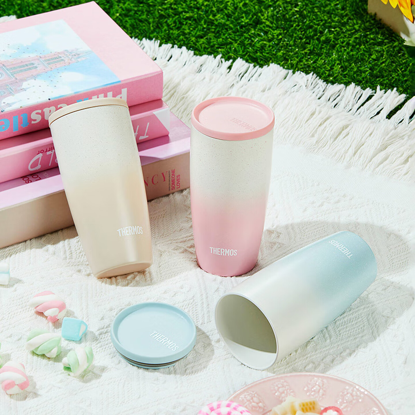 Thermos 膳魔师 TCDM-420lc 陶器内胆咖啡糖霜杯 400mL 双重优惠折后￥85.5包邮