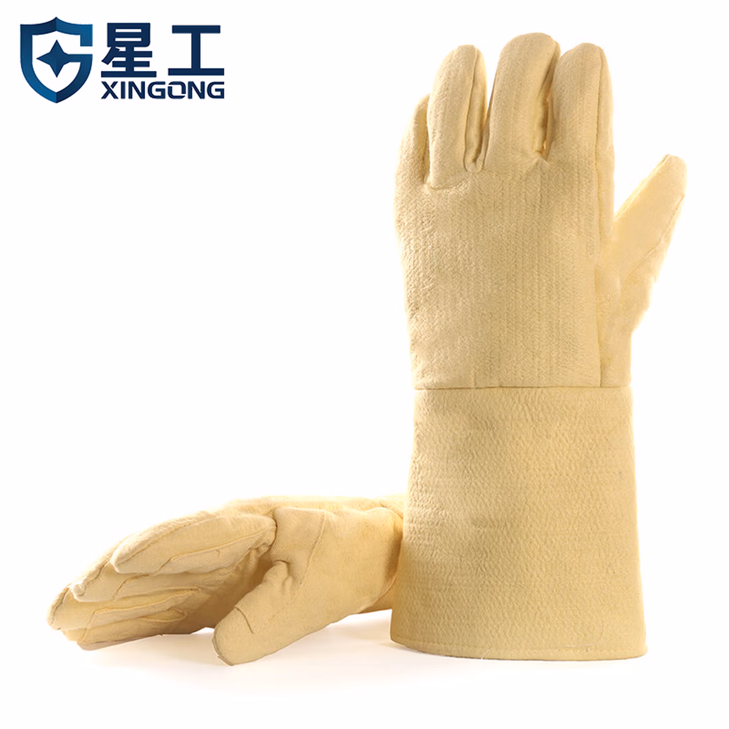星工耐高温手套500-650度适用工业隔热防烫阻燃微波炉烤箱劳保手套 1付