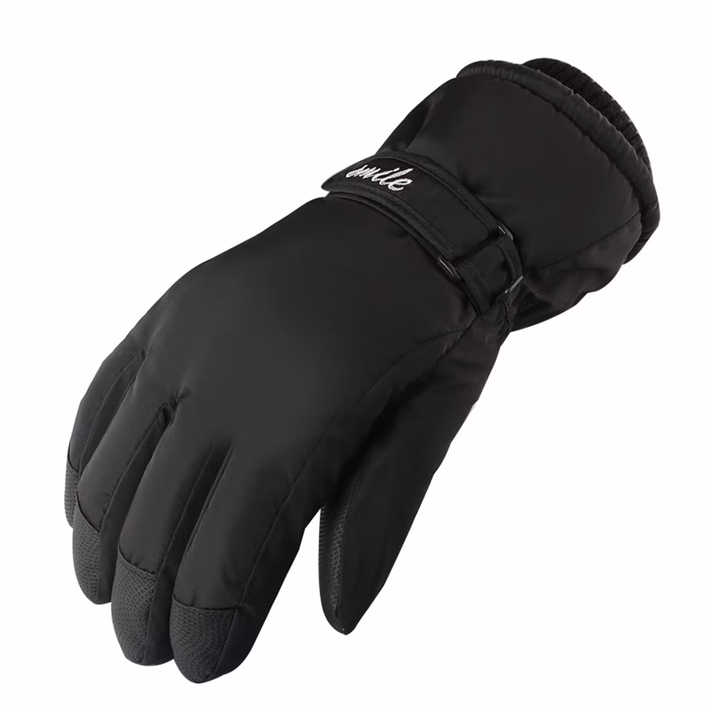 火炬人 冬季加绒加厚全掌触屏 电动车摩托车自行车冬季手套滑雪保暖手套 1208黑色（男士）