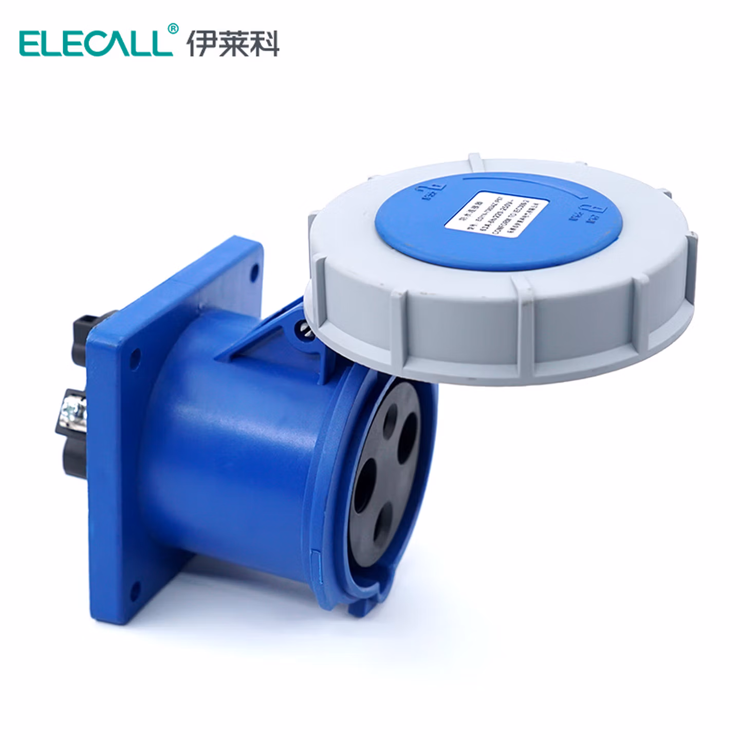 伊莱科（ELECALL）工业插头插座连接器3芯4芯5孔16A/32A防水三相电航