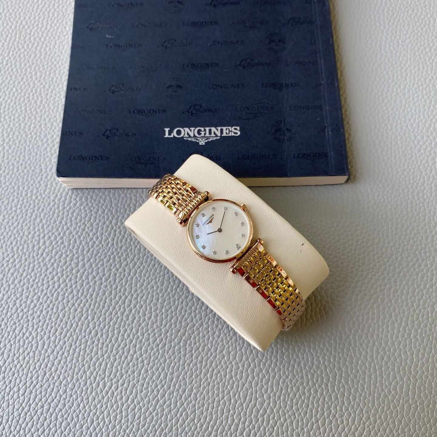 【二手99新】浪琴(Longines)嘉岚优雅系列女表休闲商务石英腕表时尚进口瑞表 L4.209.1.97.8玫瑰金钻刻-24MM