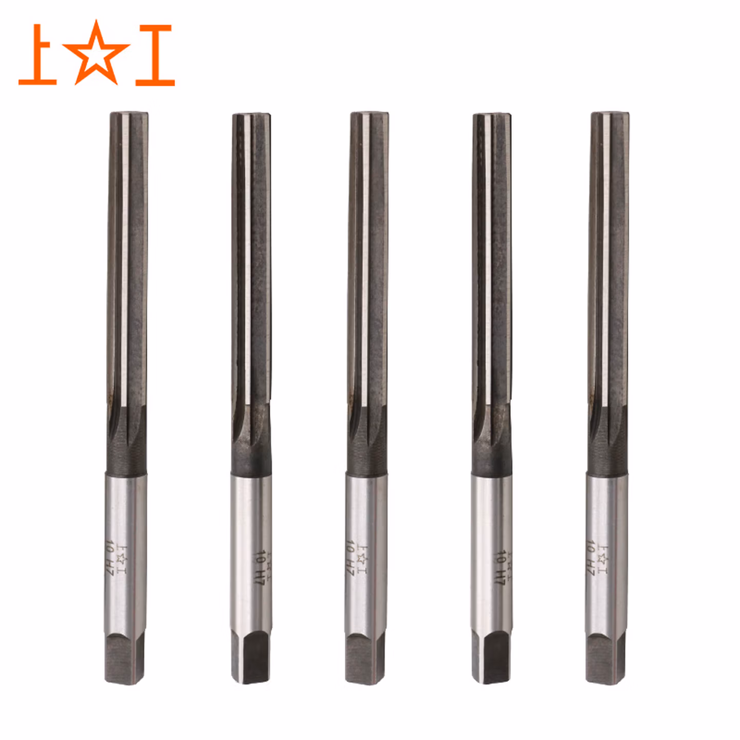 上工 5支 直柄手用铰刀6mm H8 合金工具钢铰刀手用捻把绞刀扩孔