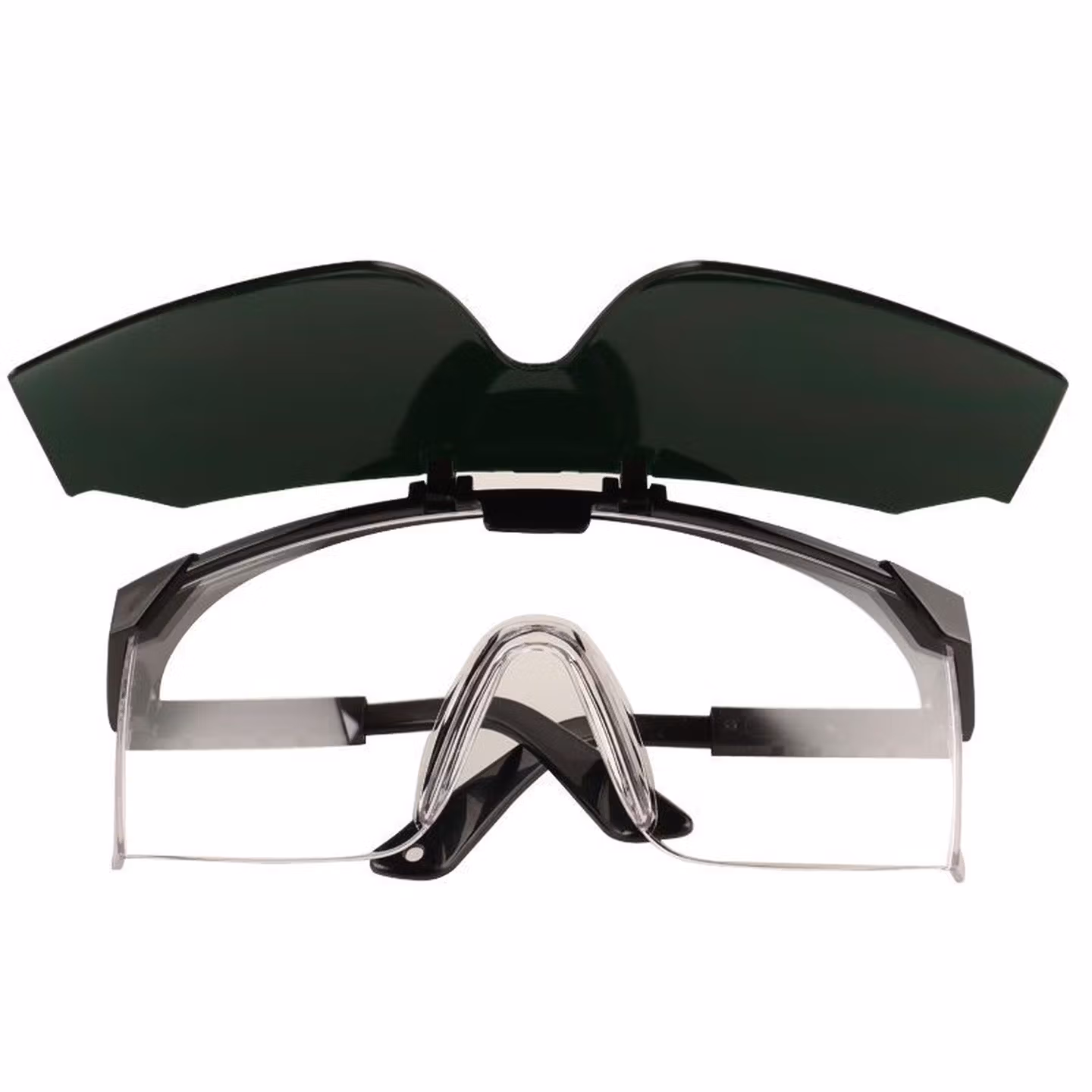 电焊眼镜焊工专用防打眼护目二保焊透明烧强光墨镜护眼男士紫外线 T7翻盖电焊眼镜 