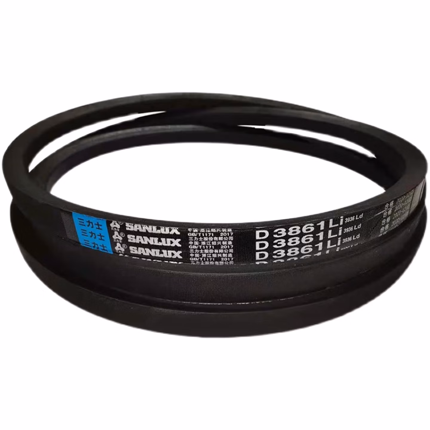 三力士越洲带普通D型三角带D2400-13500工业橡胶传动带 D3861