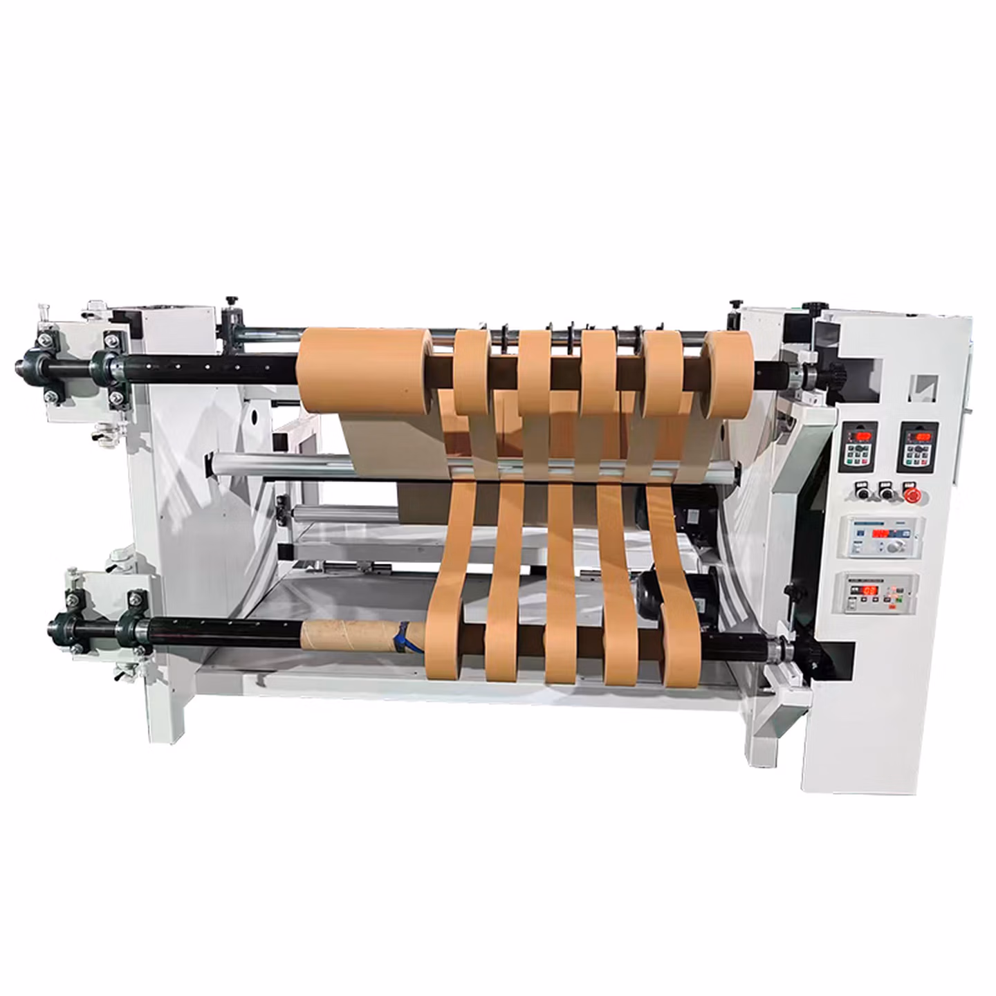 全自动分条机裁切机自动卷皮机自动数控分切复卷机薄膜分切机台式 复卷机定制款