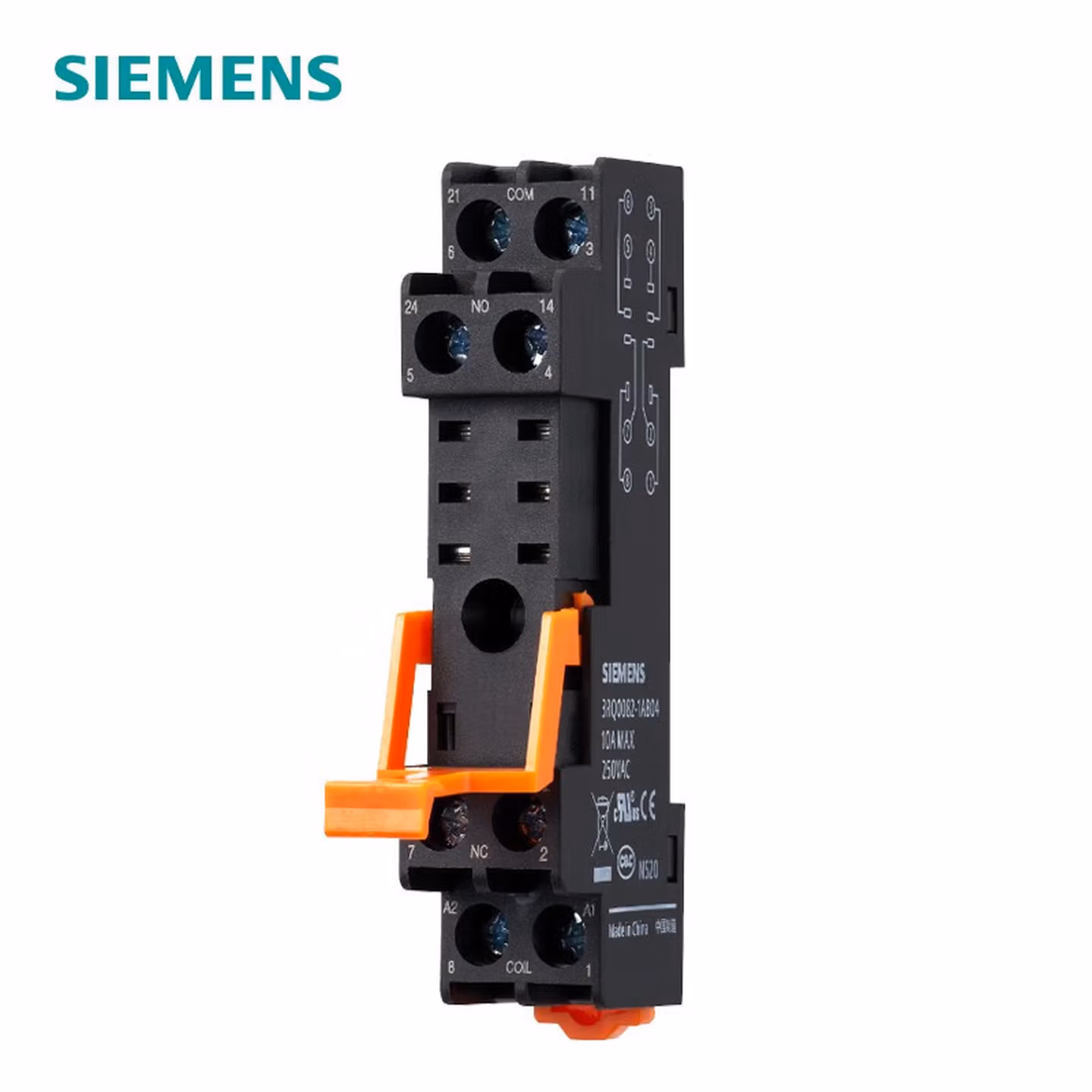 西门子 3RQ0附件 继电器底座 经济型 4个转接开关 7A 4NO+4NC 3