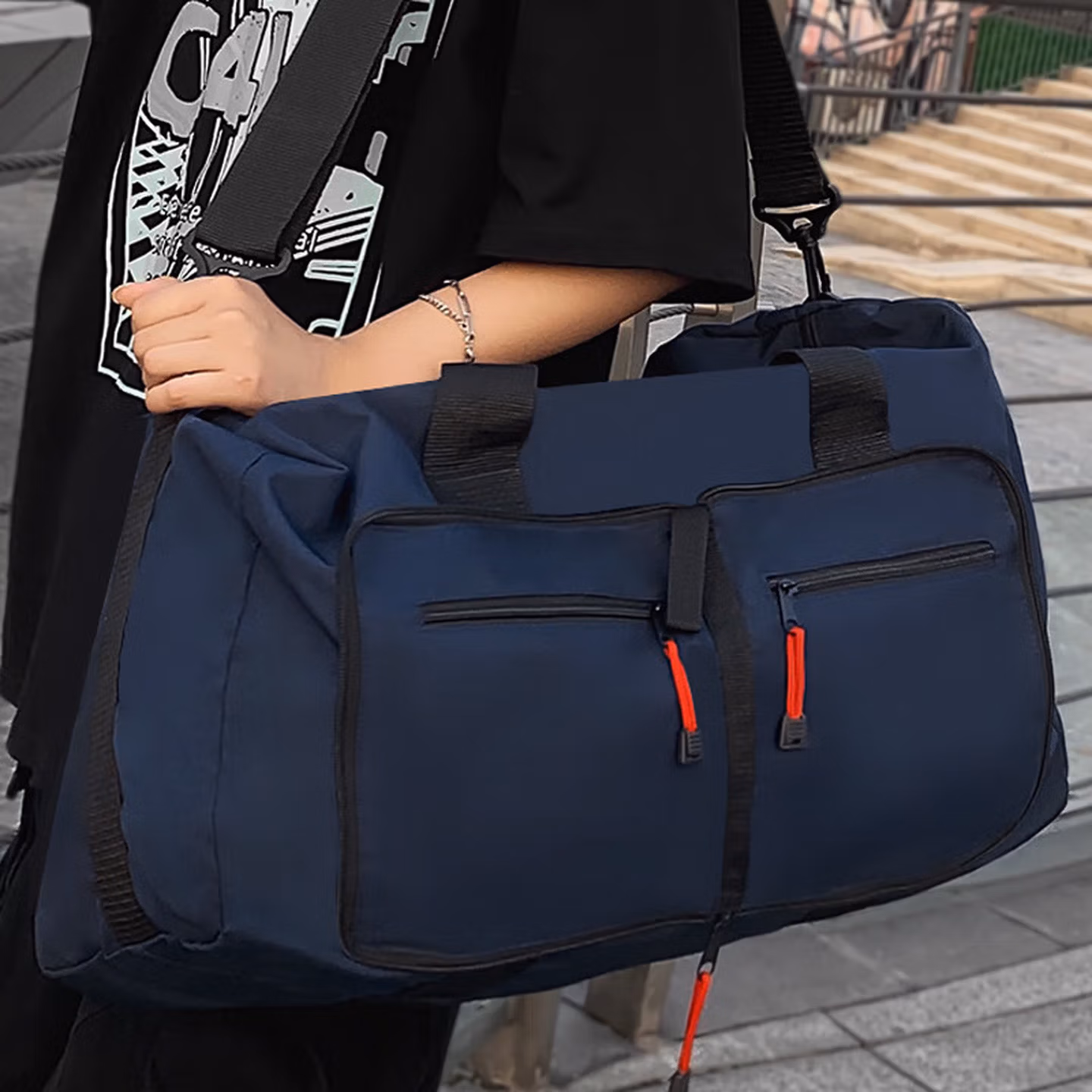 Right Away旅行包行李包男大容量手提袋男士短途出差旅游休闲运动健身登机包