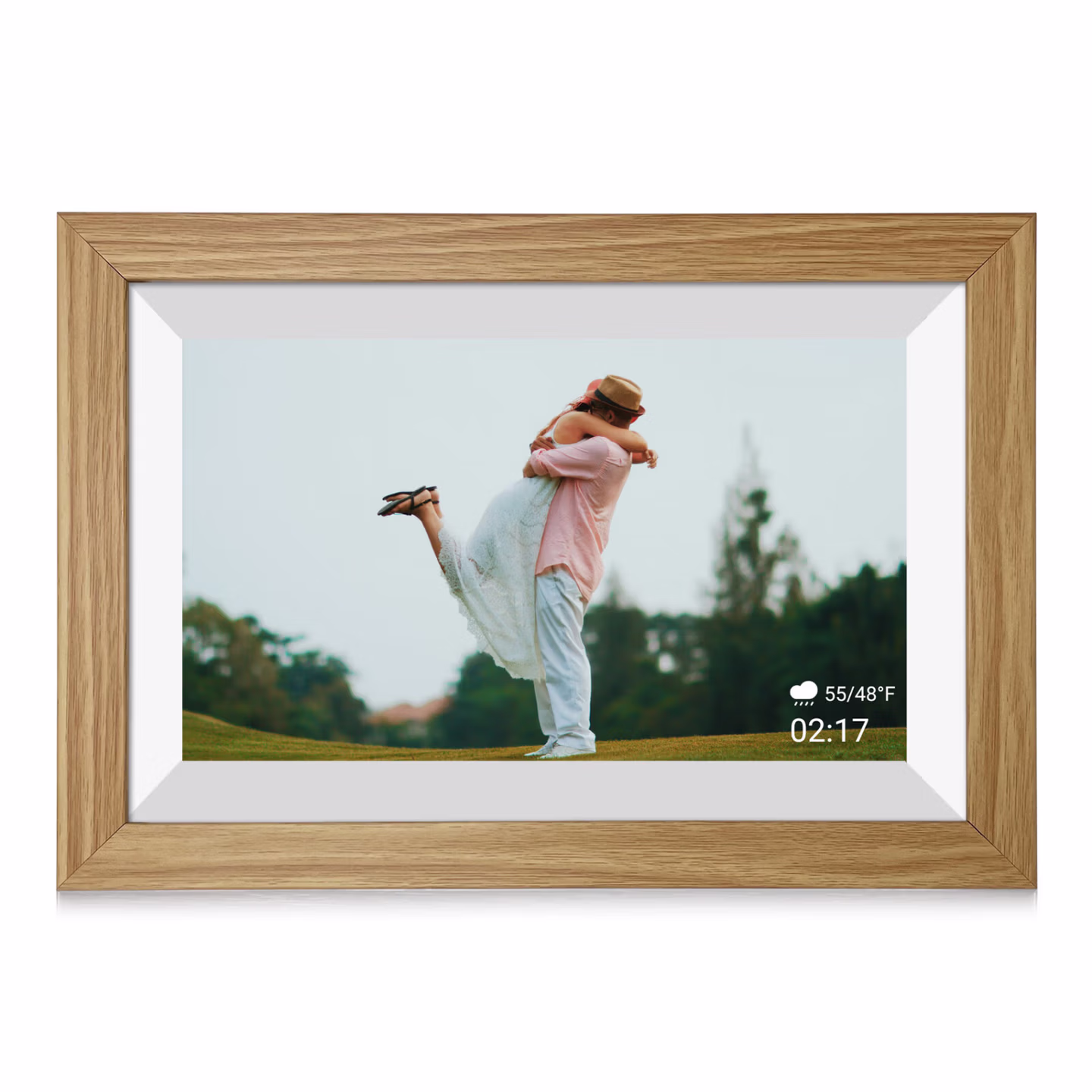 SSA数码相框10.1寸智能WIFI相框远程手机APP推送高清触屏电子云相册 黄