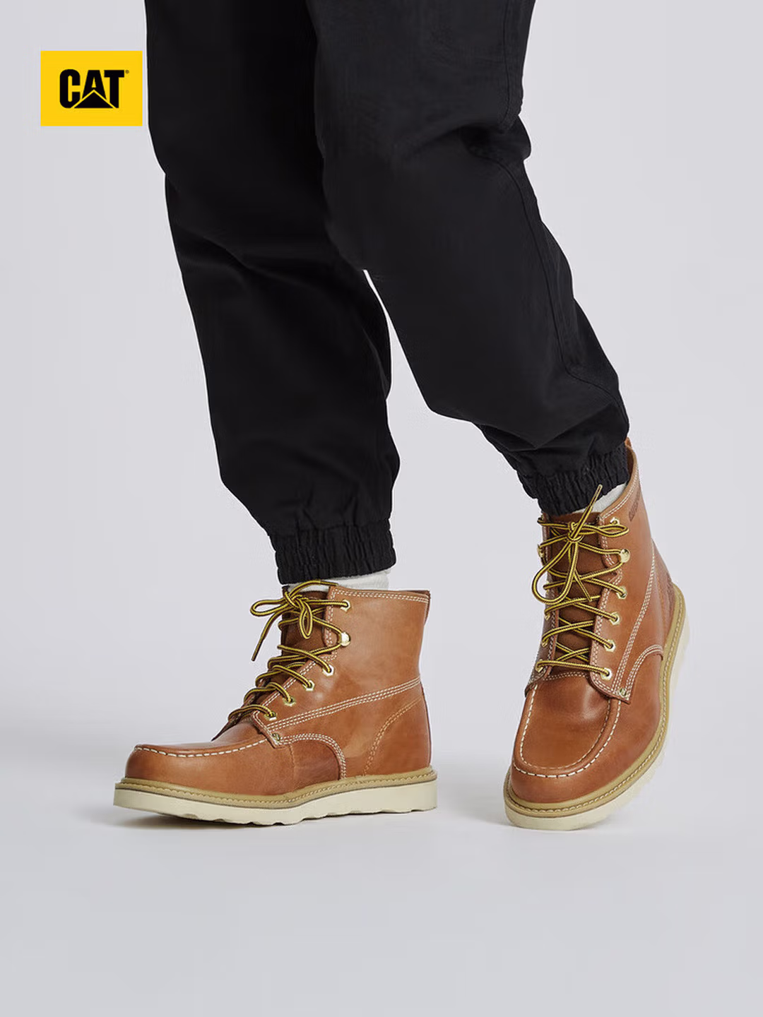 CAT 卡特 GLENROCK 男式复古机车靴 P721411 Plus会员国补折后¥248.64