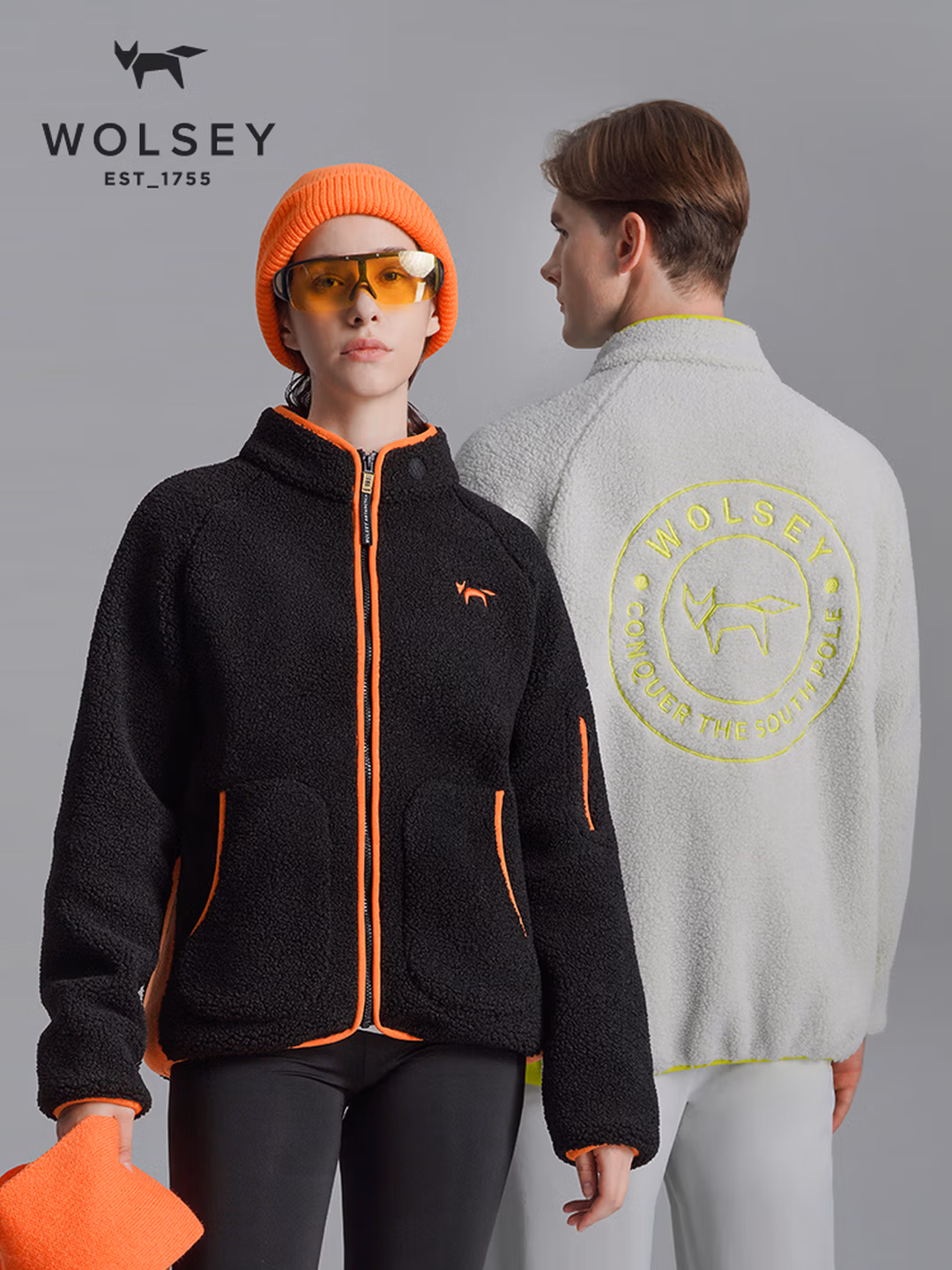 英国 Wolsey Leisure 乐逸 男女同款户外立领羊羔绒外套 WD380706 双重优惠折后￥201.48 三色可选