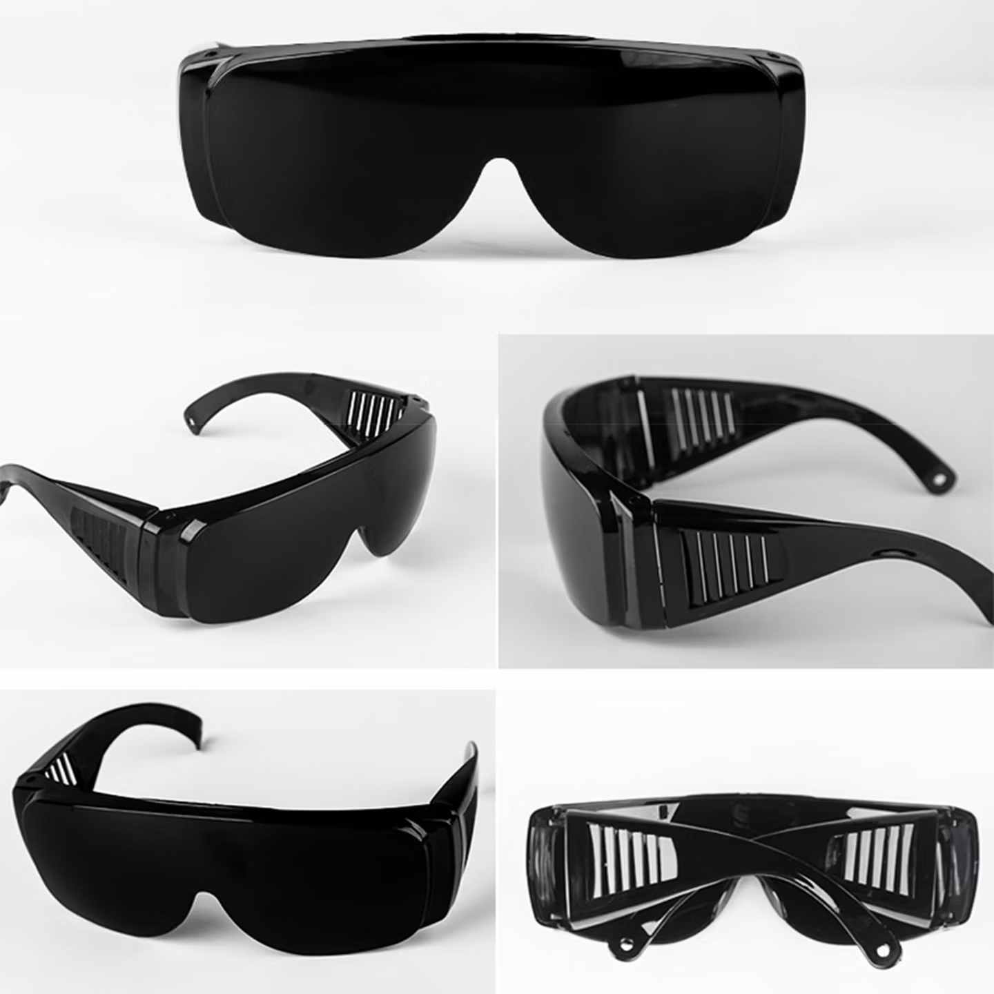 众安 焊工专用电焊眼镜烧焊防强光防飞溅防打眼护目镜 电焊眼镜11号色（很黑）