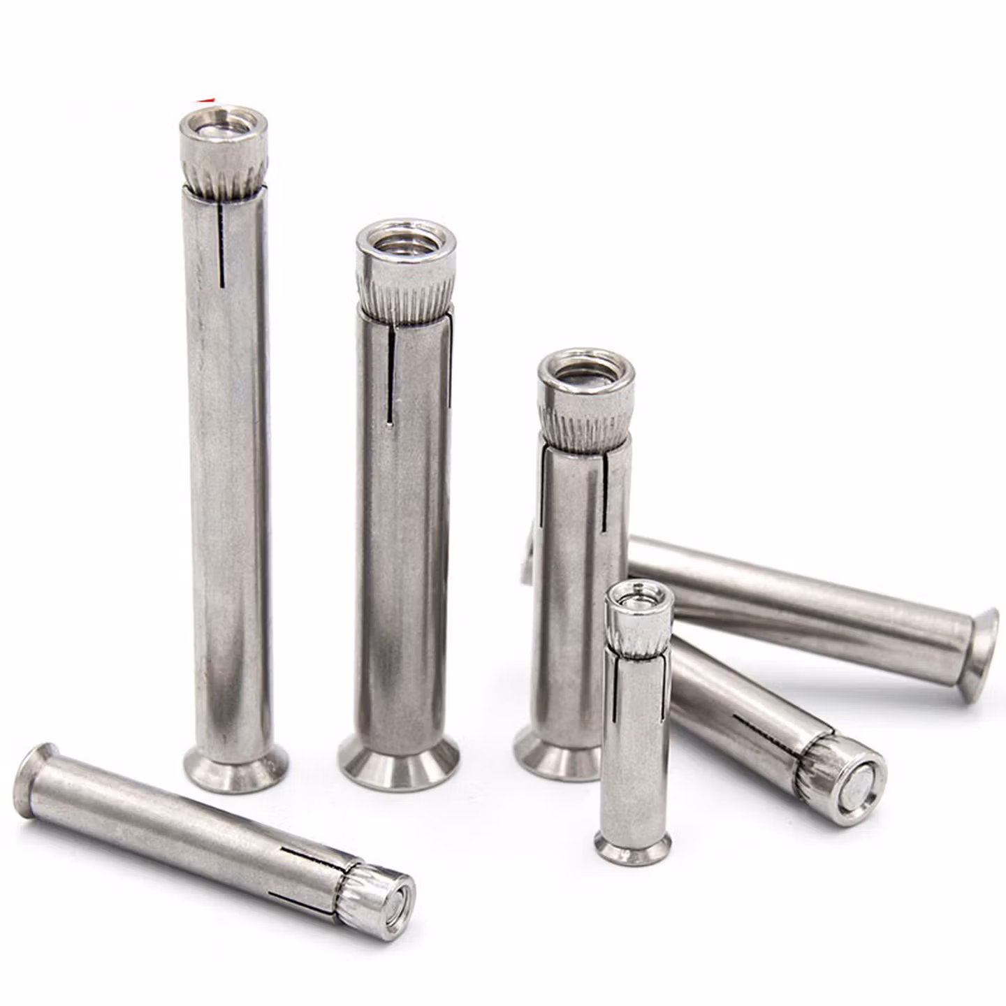 长鹿 304不锈钢 沉头膨胀螺丝 十字拉爆平头膨胀螺栓M10*80（10个）