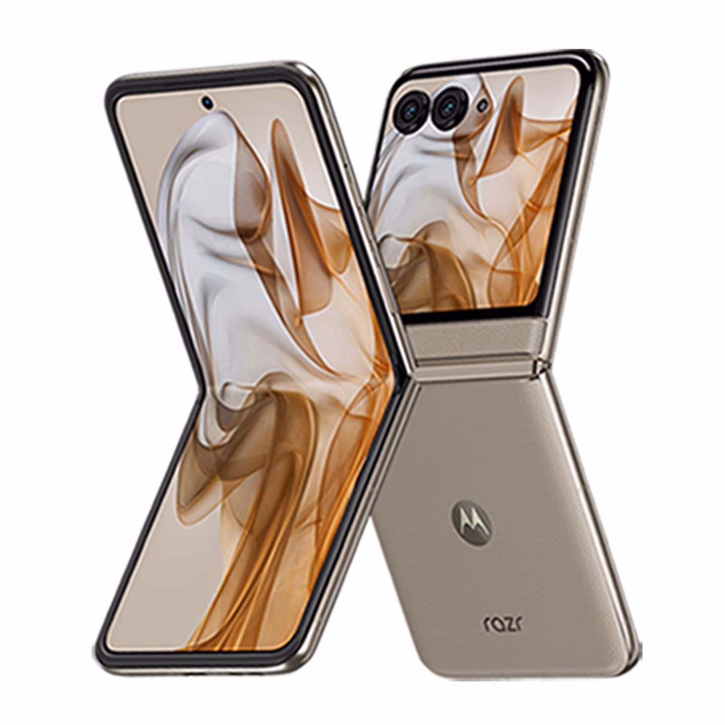 摩托罗拉 联想moto Razr 50 超轻时尚 多功能大外屏 60万次折叠认证 5GAI手机 12+512GB大象灰