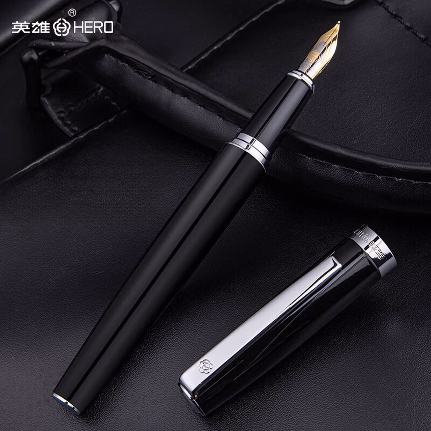 英雄（HERO）382钢笔明尖美工笔学生硬笔书法练字铱金笔签字墨水笔送礼礼物钢笔