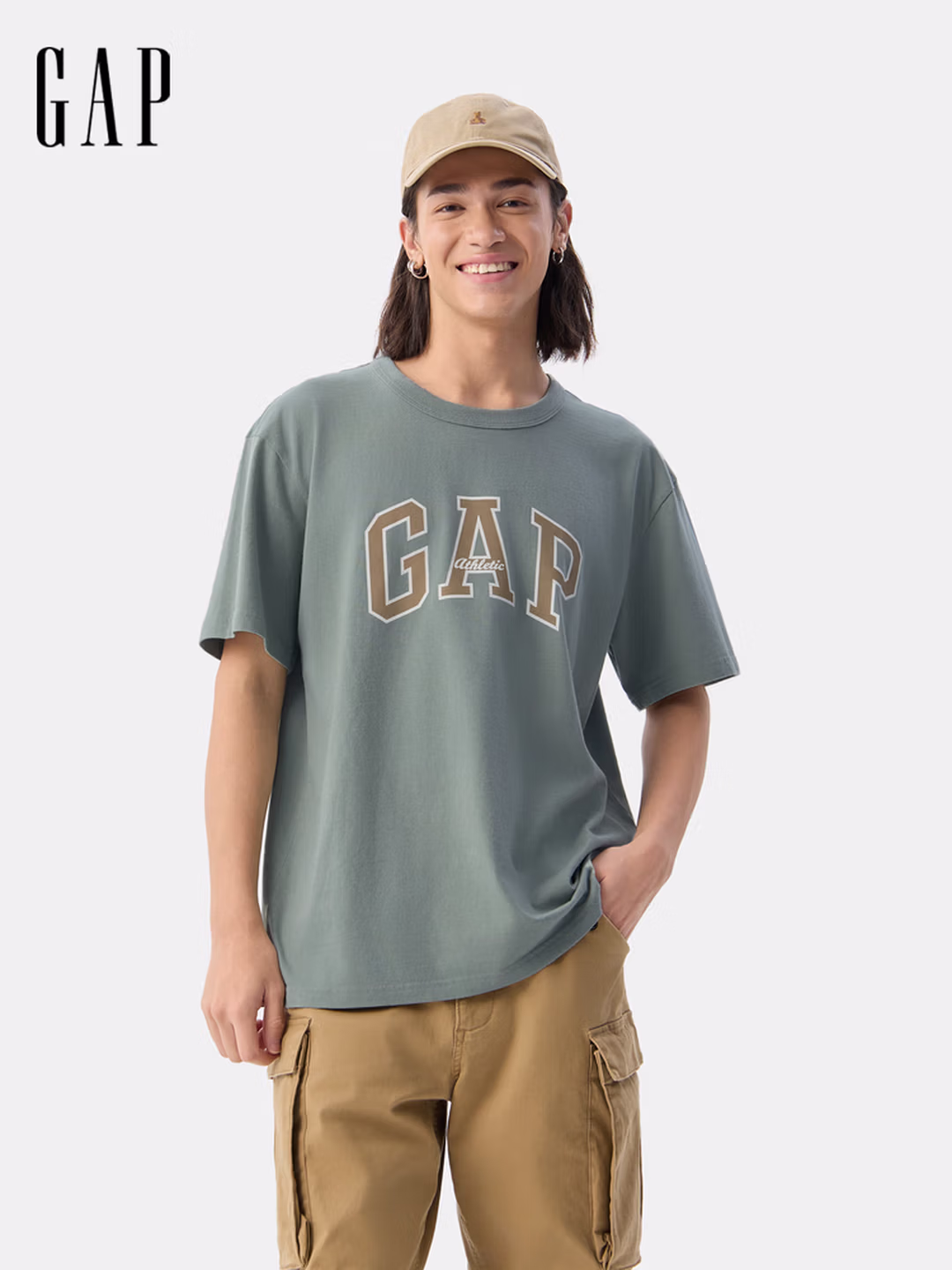 Gap 盖璞 男女款纯棉字母LOGO短袖T恤 797924 京东优惠券折后￥67包邮