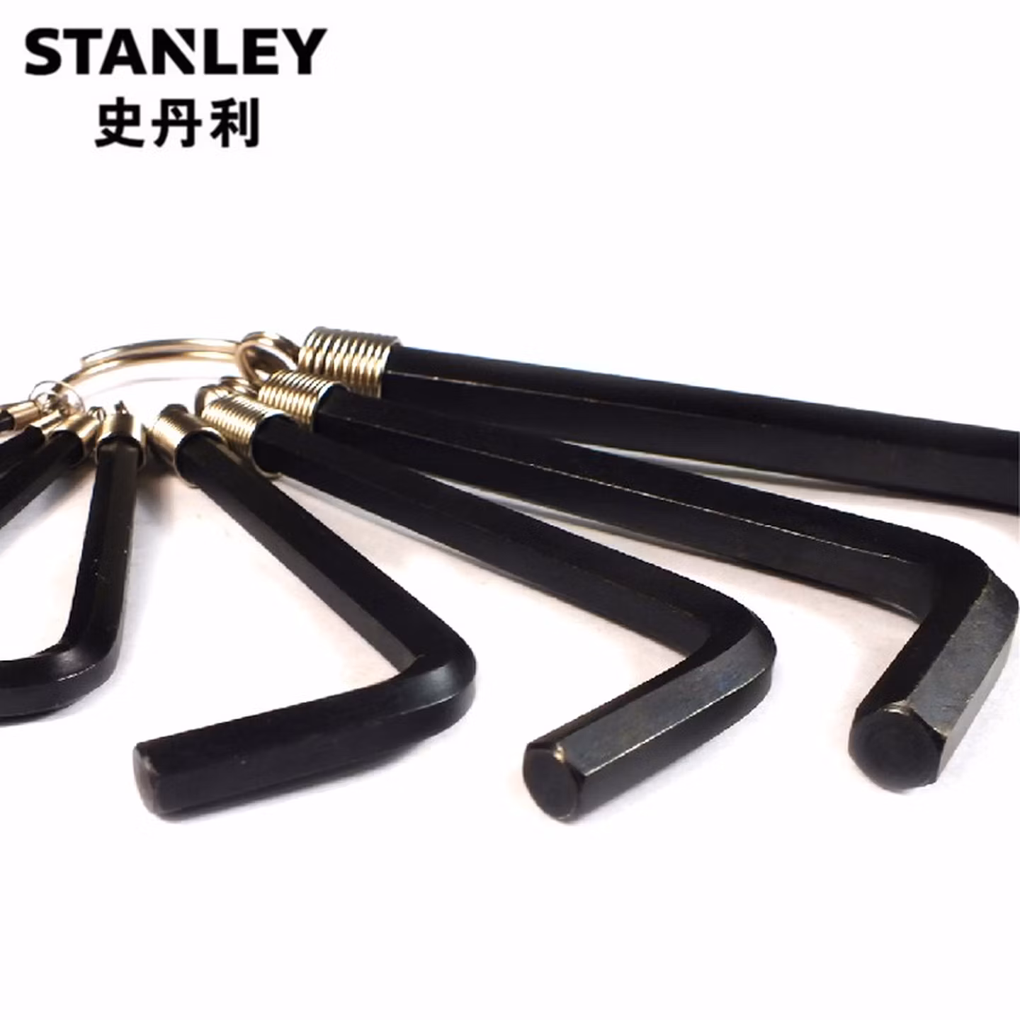 史丹利（STANLEY）10件套英制链式内六角扳手1/16英寸-3/8英寸六棱六