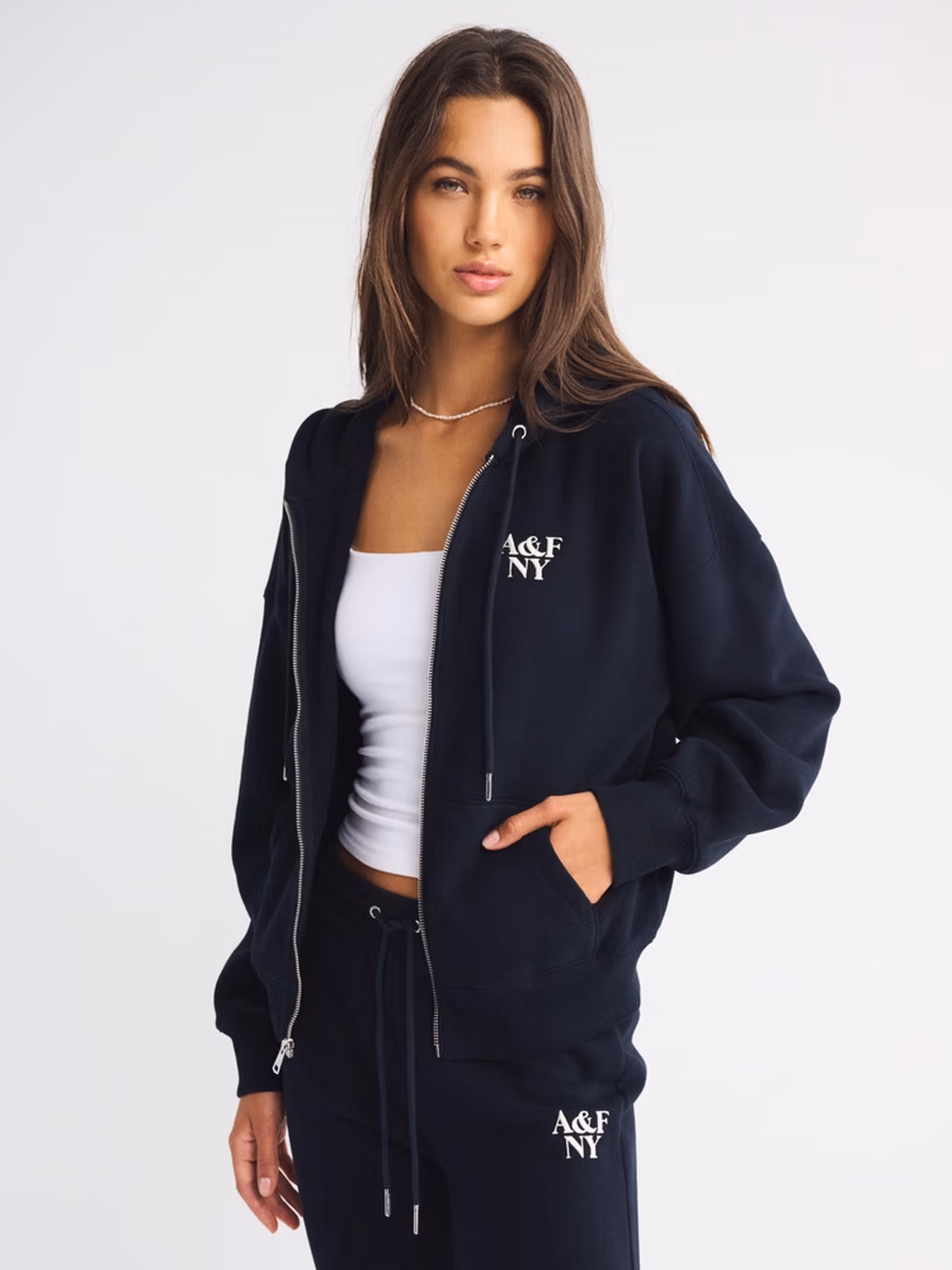 Abercrombie & Fitch 小麋鹿 女式抓绒连帽卫衣 Plus会员折后￥161.48包邮