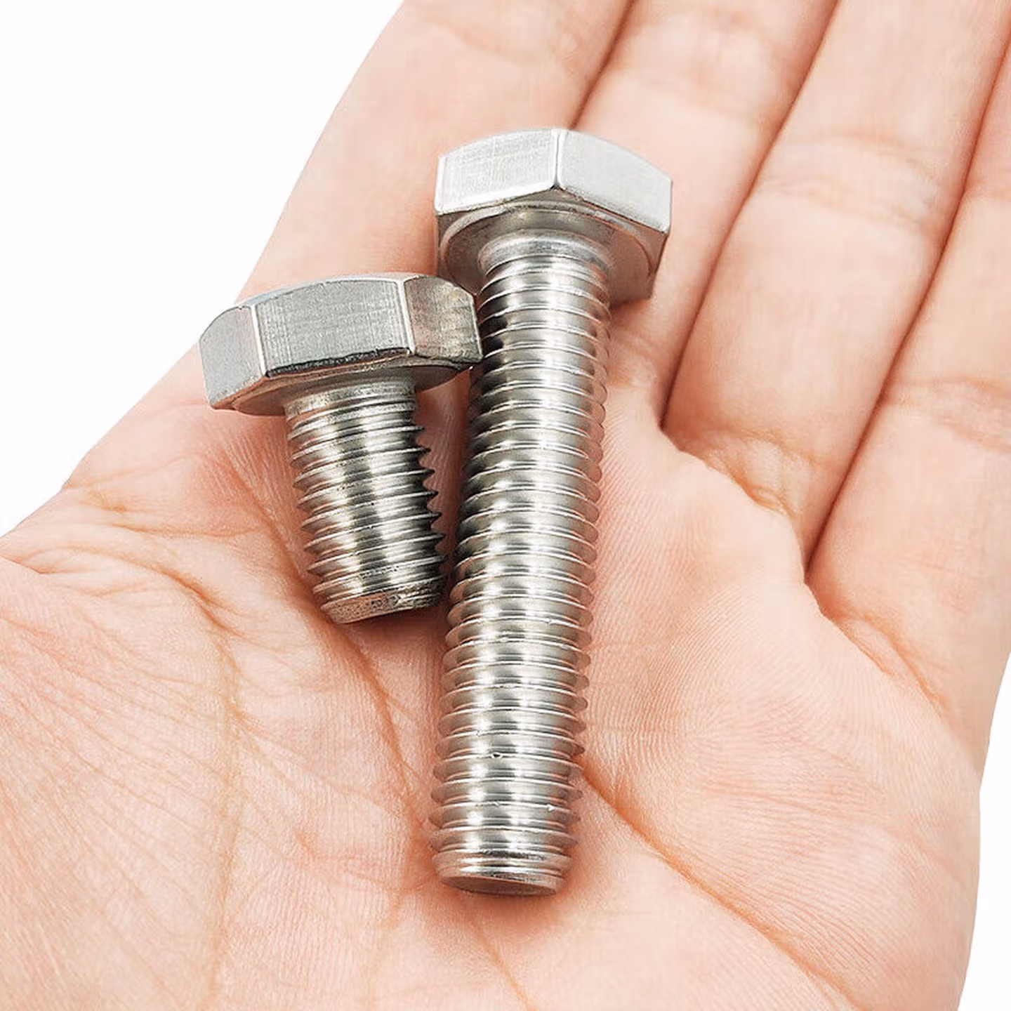 贝傅特 304不锈钢外六角螺丝螺栓 DIN933全牙  M16*80（7个）