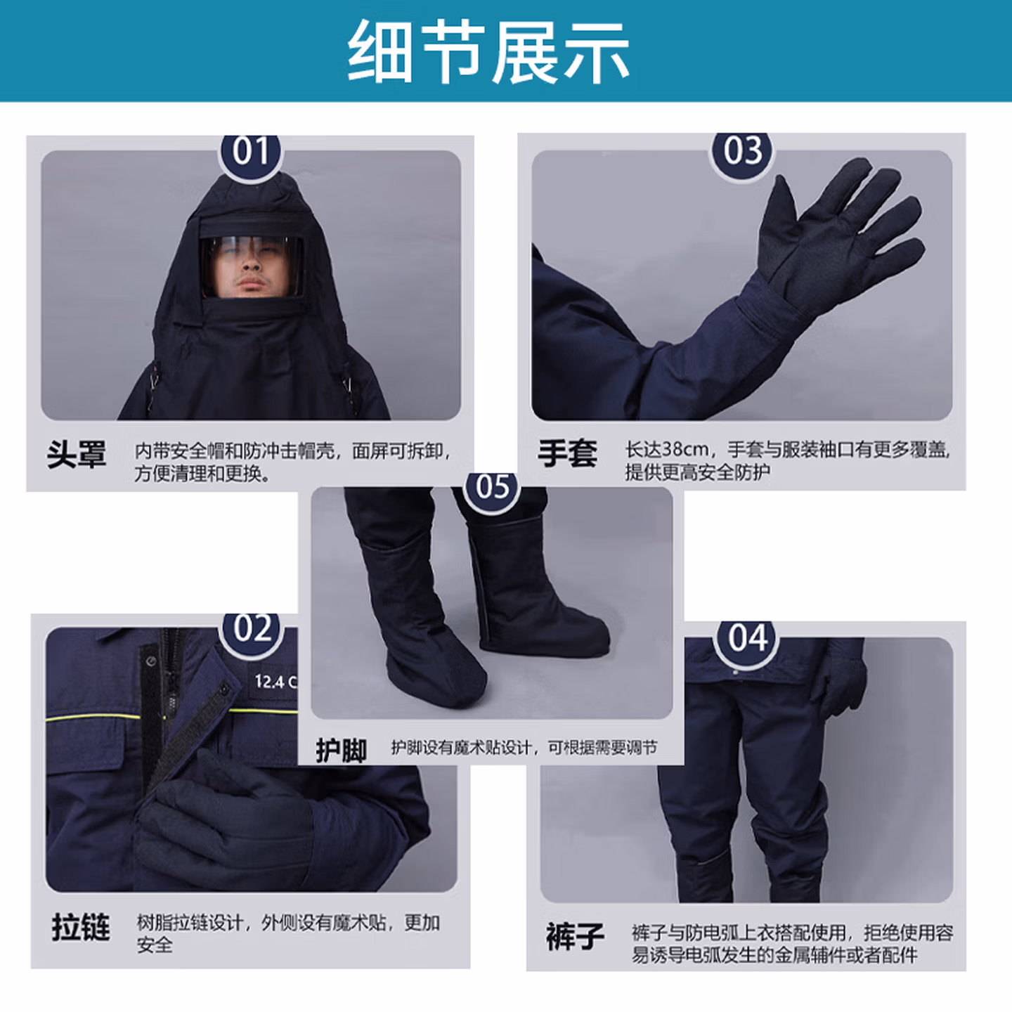 劳卫士 FDH-LWS-002 防电弧服阻燃服工作服高压防护工作服劳保服 FDH