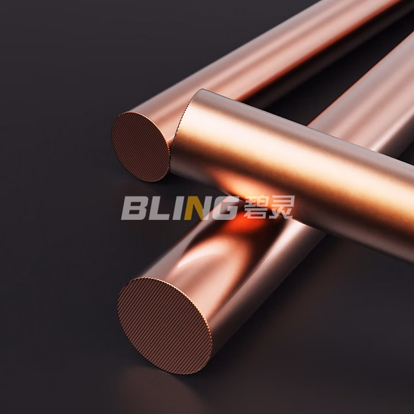 碧灵（BLING） T2 紫铜棒 红铜棒 纯铜 敲击铜棒 模具放电 3-200m