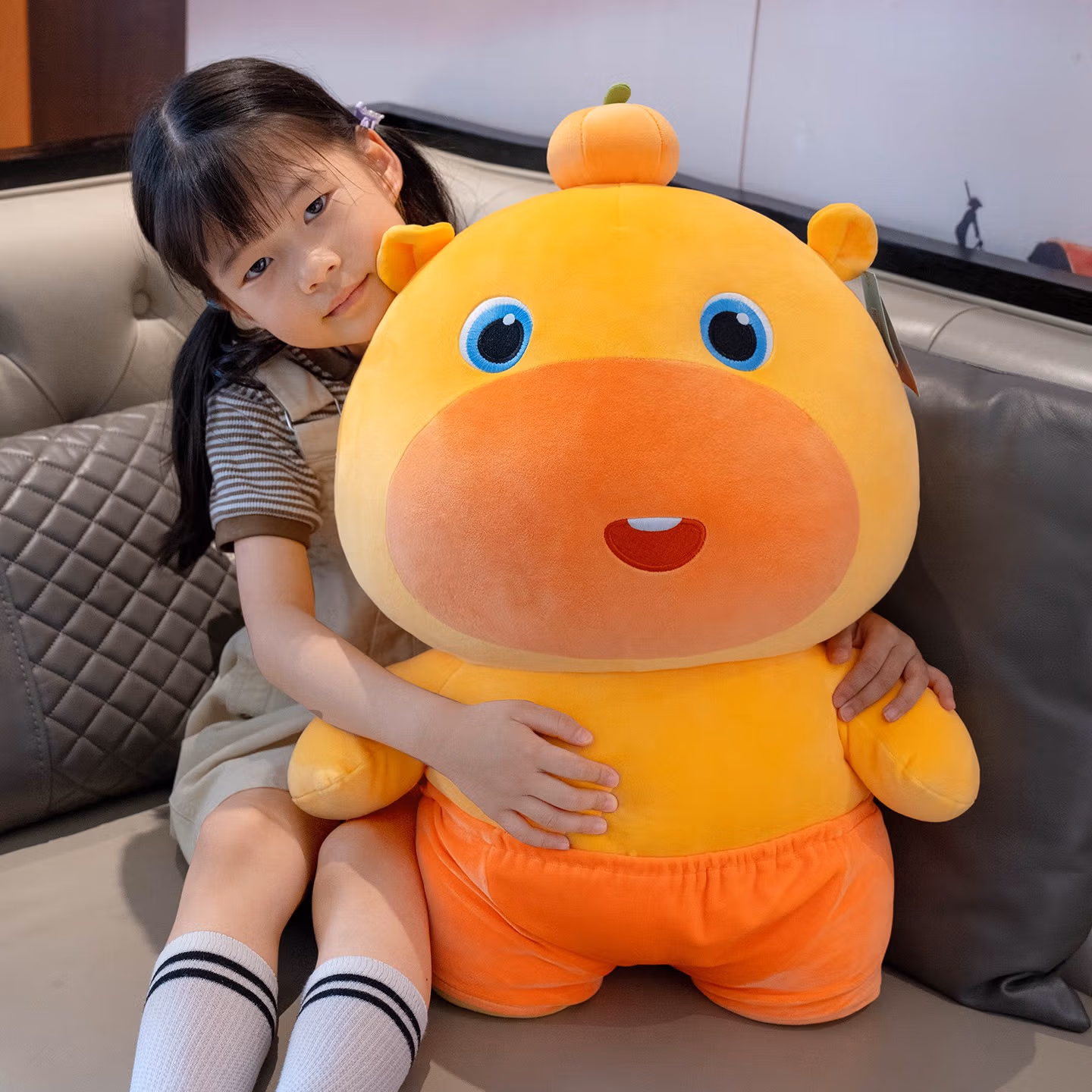 多爱（Duoai）水豚噜噜正版玩偶公仔超大号抱睡娃娃送女生友孩子生日礼物情人节 正版水豚噜噜【60cm呆呆款】
