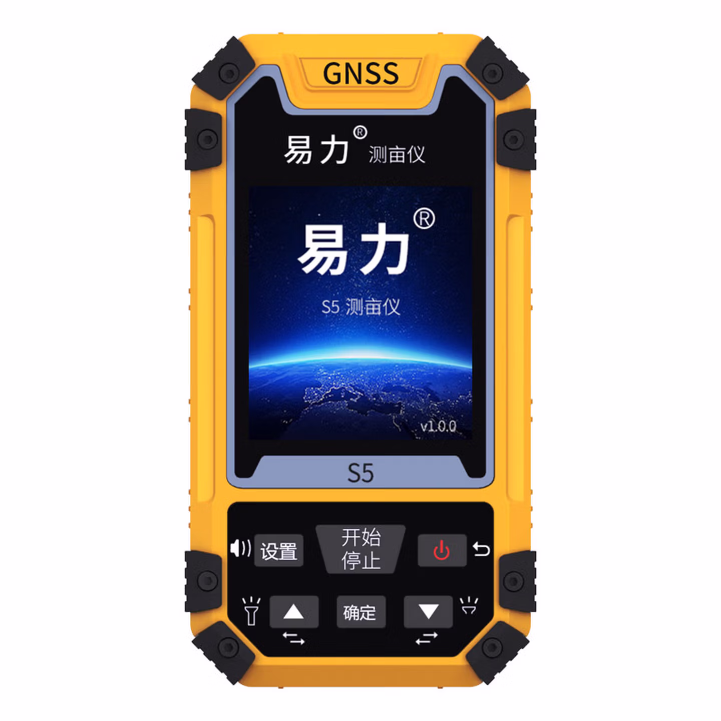 易力测亩仪高精度手持gps土地面积测量仪拖拉机车载量田地亩仪器 (S5黑白屏标准