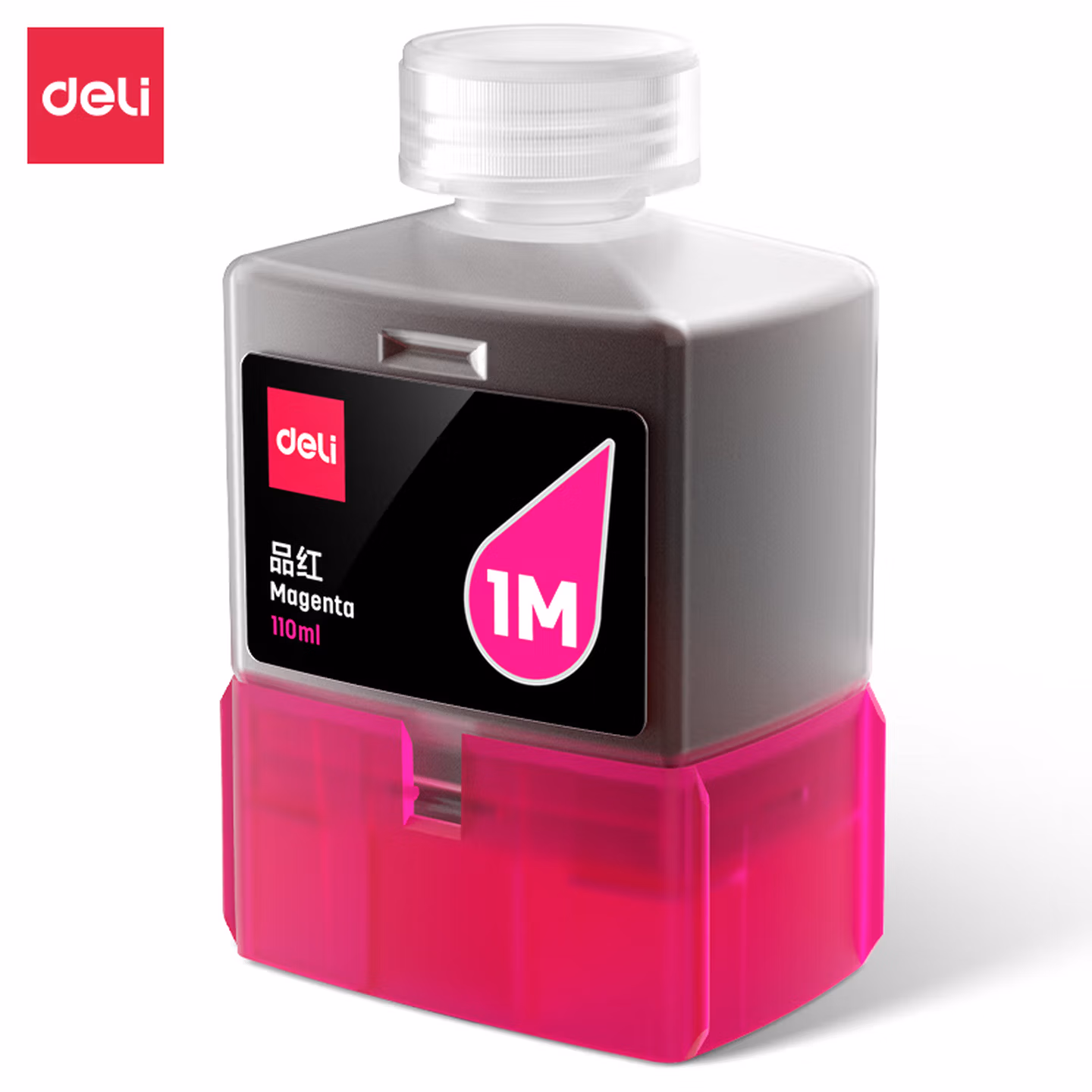 得力喷墨打印机1K黑色墨水瓶 适用得力L300系列 品红墨水瓶 1m【适用于L3