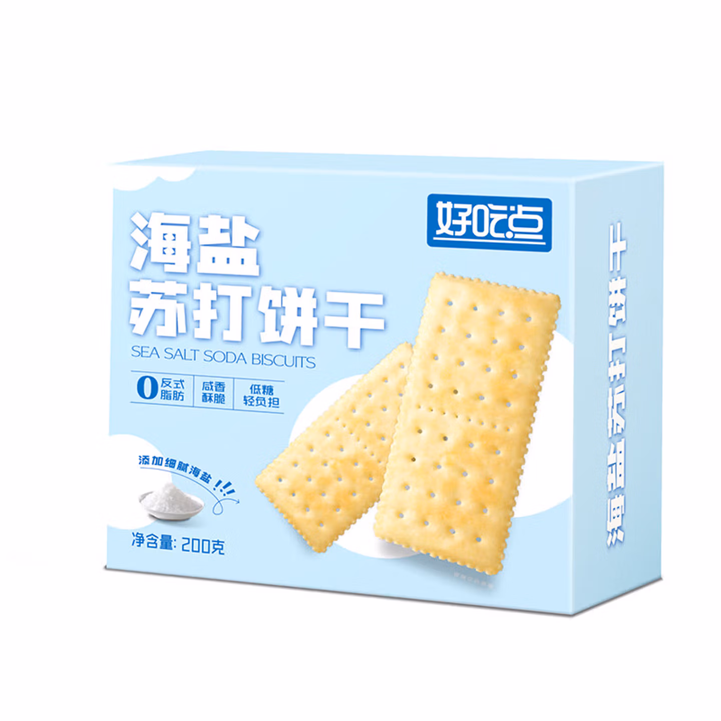 好吃点海盐苏打饼干200g